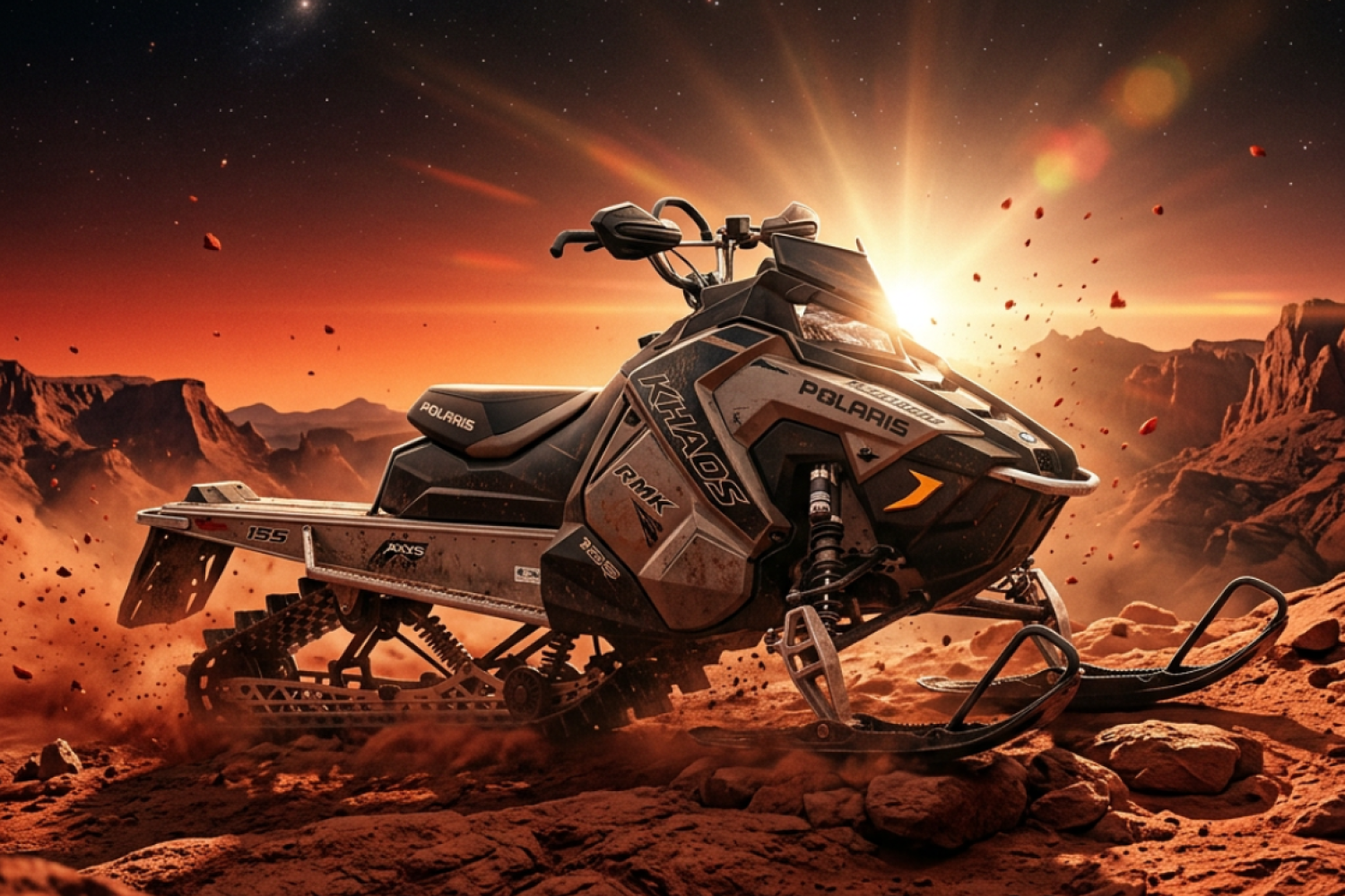 Снегоходы Polaris RMK Khaos 155: почему это лучший выбор для глубокого снега